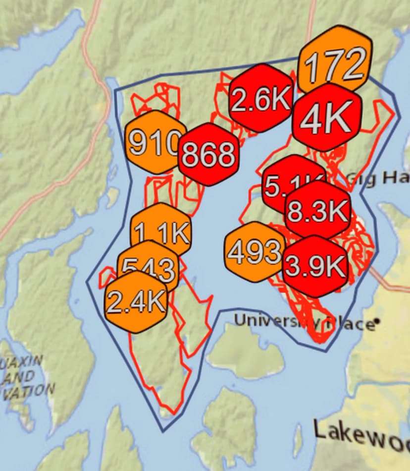 Gig Harbor Power Outage After Failure Leaves Tens of Thousands Dark