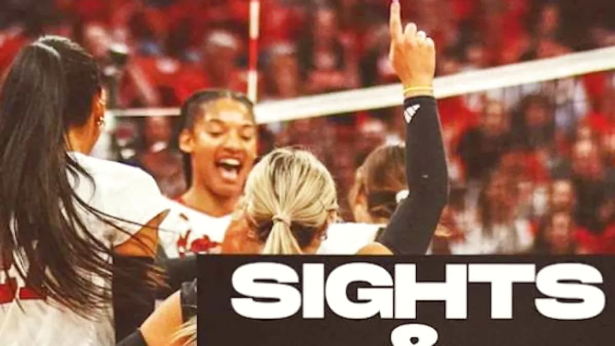 Nebraska Volleyball Sweeps Kansas Before Sold Out Home Crowd