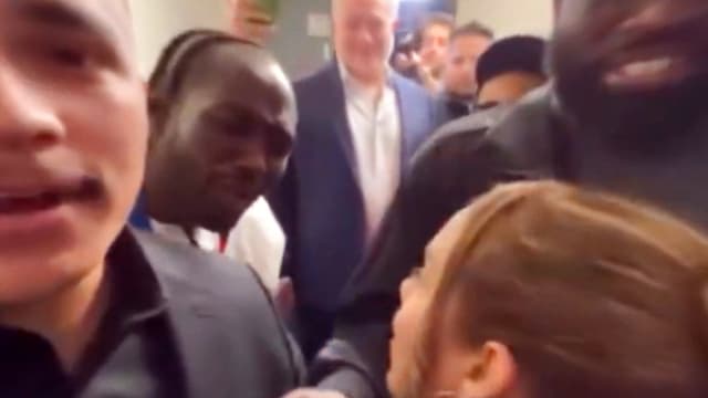 Terence Crawford Exchanges Heated Words With Teofimo Lopez Camp Member