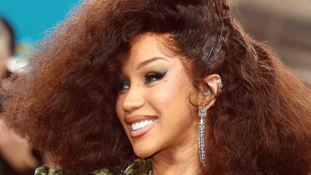 Cardi B Interprets 'Superfine' Theme With Suit at Met Gala 2025