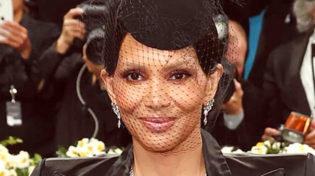 Halle Berry Attends MET GALA 2025 in Sheer LaQuan Smith Gown