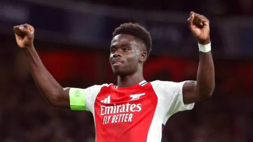 Bukayo Saka Insists Arsenal Champions League Tie Is Far From Over